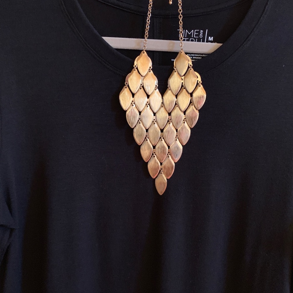 New Gold necklace from Charlotte Russe.